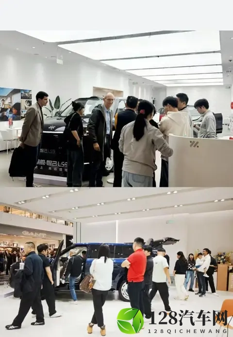 上汽旗舰智己LS9到店，看车队伍让销售倍感压力-2