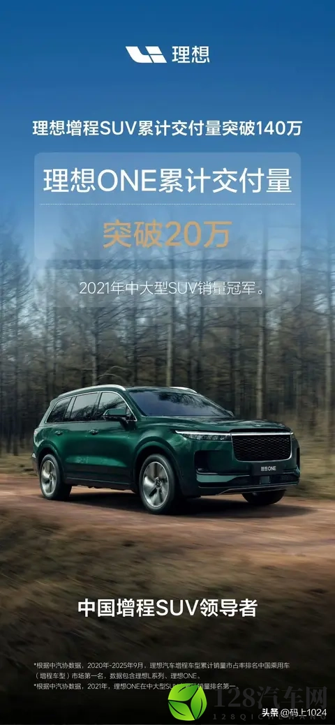 理想汽车增程SUV累计交付量正式突破140万辆，L6_L9谁更抢手？-2