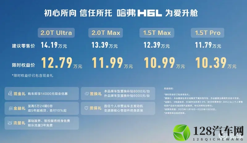 国民家用中型SUV，哈弗H6L上市，限时1039万元起-1