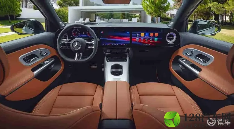 新奔驰GLB内饰曝光,星空顶+三联屏,酷炫升级-1