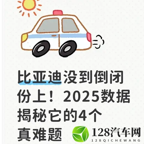 比亚迪没到倒闭份上！2025数据揭秘它的4个真难题-1