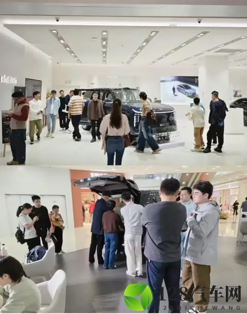 上汽旗舰智己LS9到店，看车队伍让销售倍感压力-1