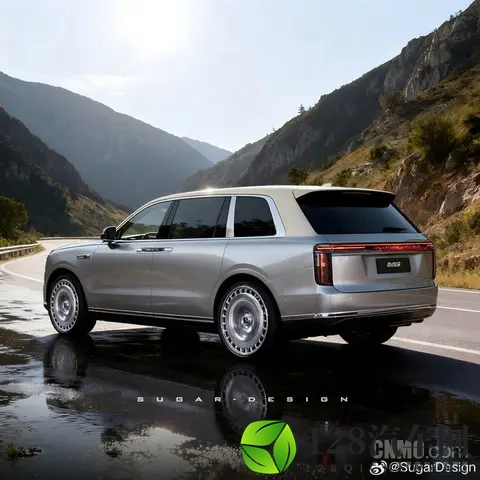 尊界SUV M900渲染图曝光：车身超55米 对开门设计-2