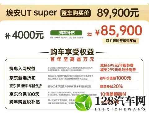 京东跨界造车落地,埃安UT super以499万租电版切入市场-2