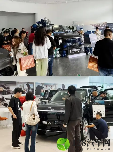 上汽旗舰智己LS9到店，看车订车堪比抢购现场-2