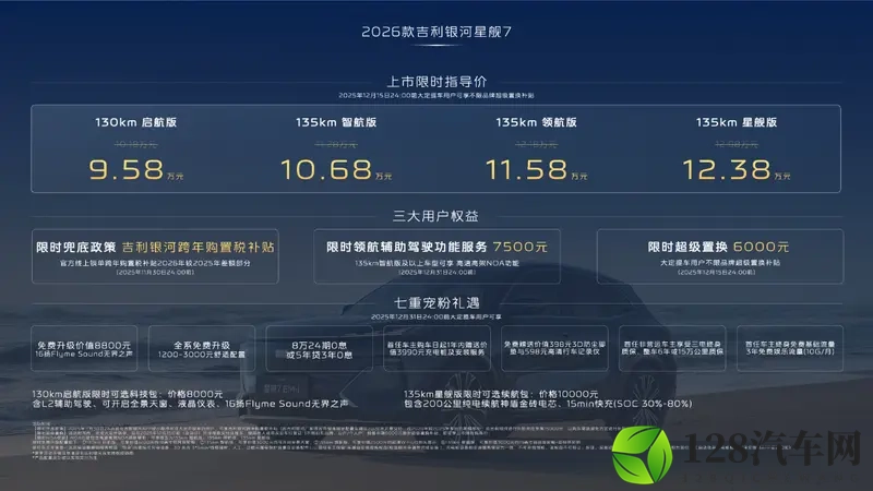 26款吉利银河星舰7 EM-i上市，限时价958万元起-1